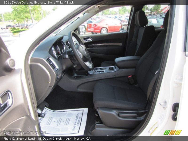 Stone White / Black 2011 Dodge Durango Express