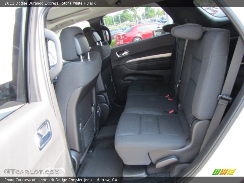 Stone White / Black 2011 Dodge Durango Express