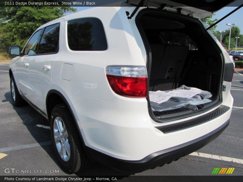 Stone White / Black 2011 Dodge Durango Express