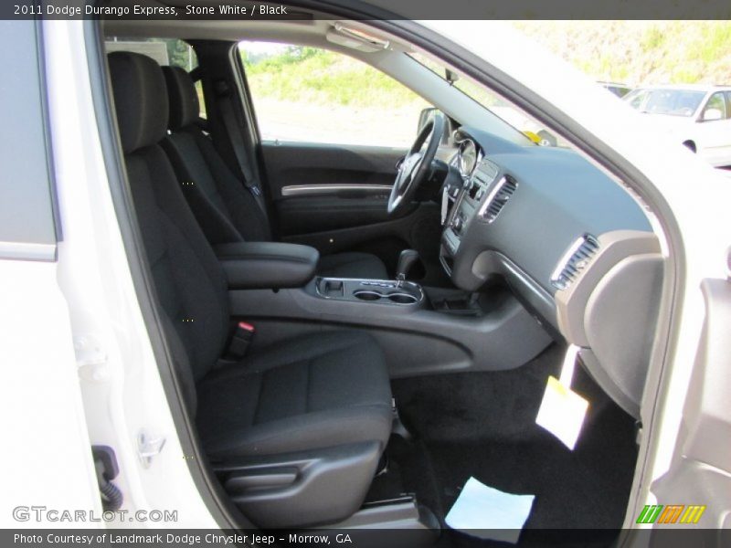 Stone White / Black 2011 Dodge Durango Express