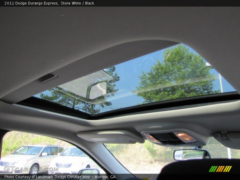Stone White / Black 2011 Dodge Durango Express