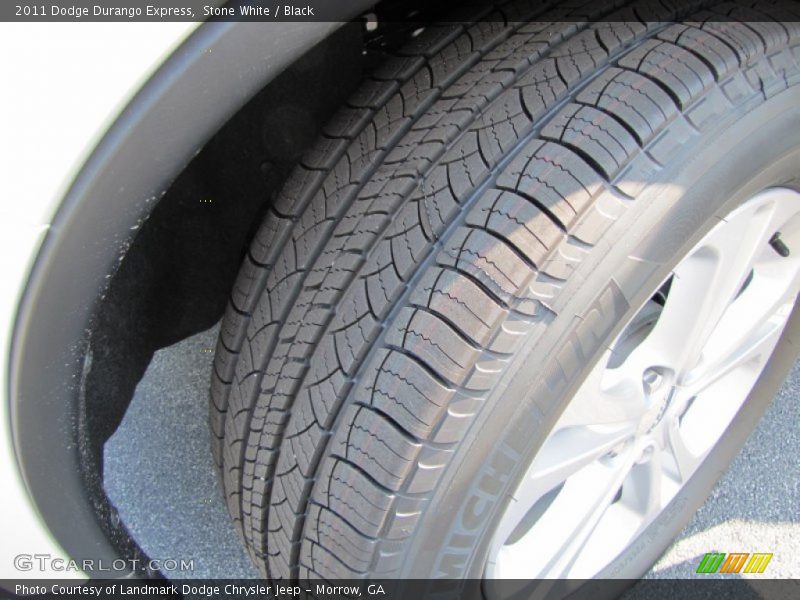 Stone White / Black 2011 Dodge Durango Express