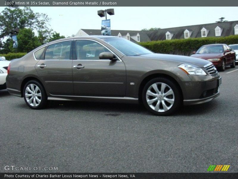 Diamond Graphite Metallic / Bourbon 2007 Infiniti M 35x Sedan