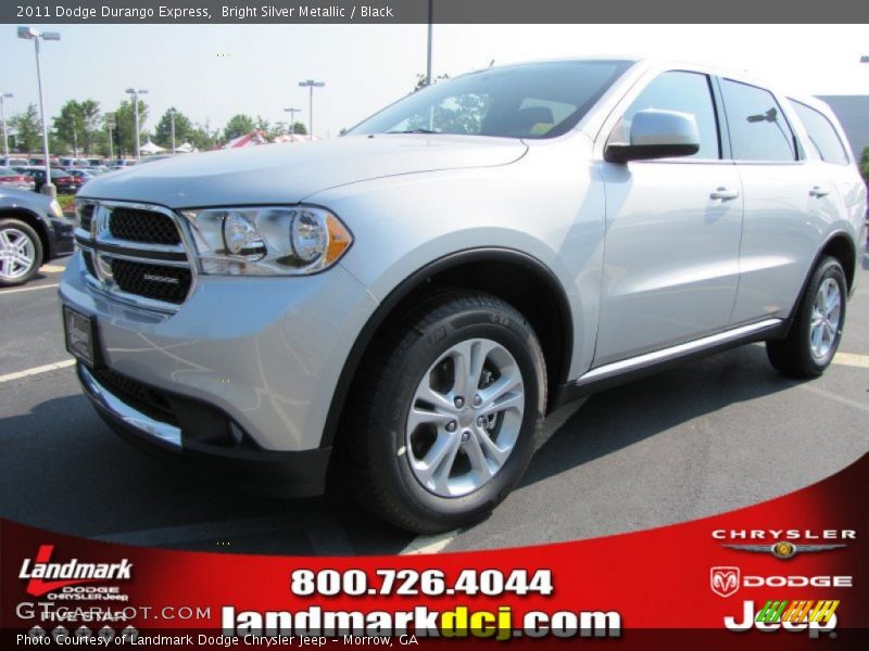 Bright Silver Metallic / Black 2011 Dodge Durango Express