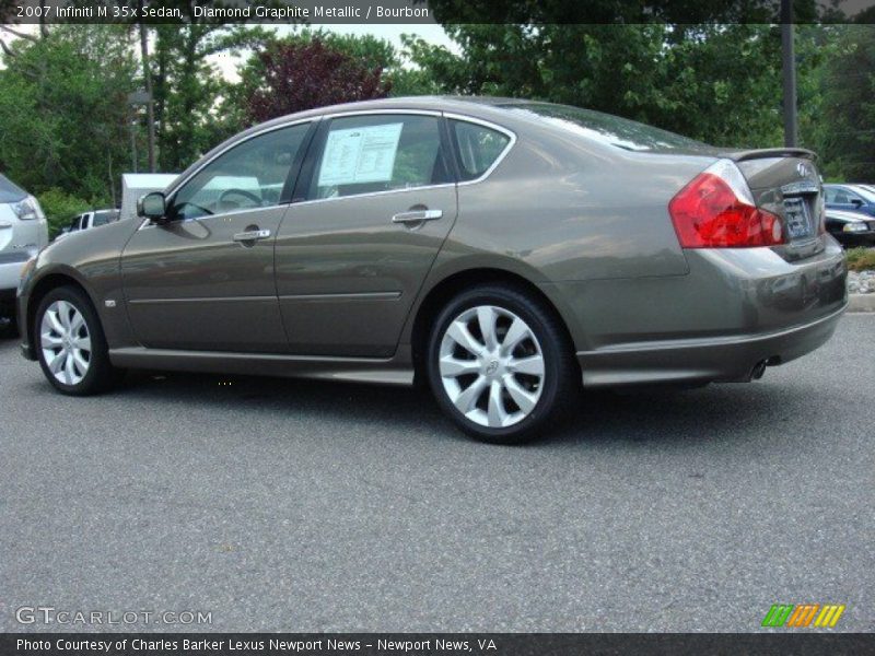 Diamond Graphite Metallic / Bourbon 2007 Infiniti M 35x Sedan