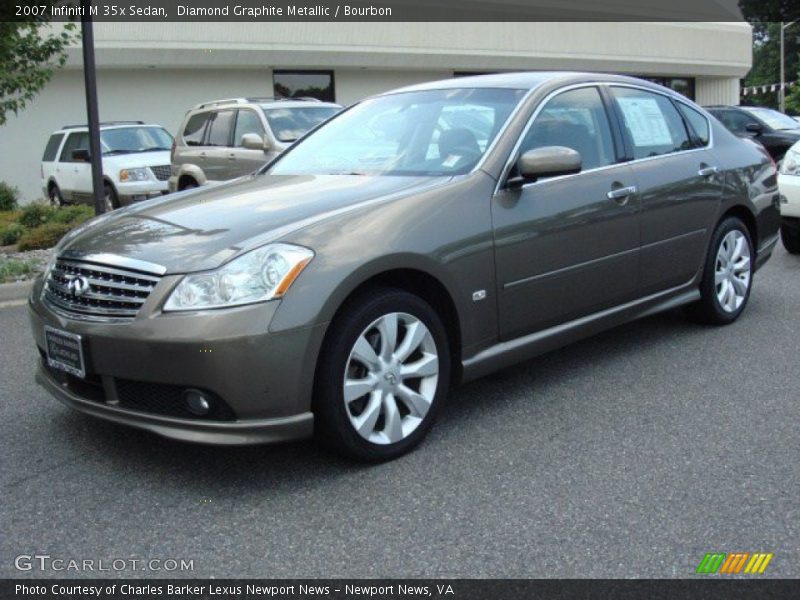 Diamond Graphite Metallic / Bourbon 2007 Infiniti M 35x Sedan