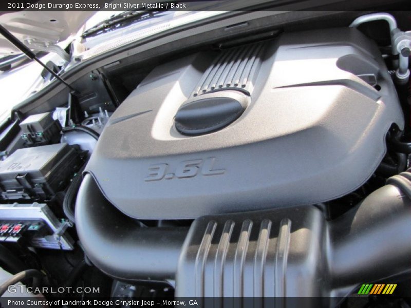 Bright Silver Metallic / Black 2011 Dodge Durango Express