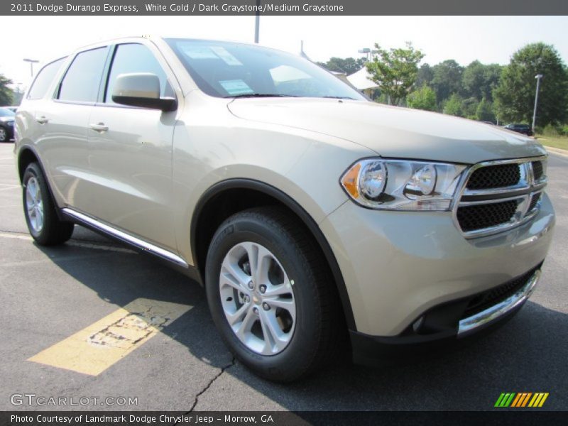 White Gold / Dark Graystone/Medium Graystone 2011 Dodge Durango Express