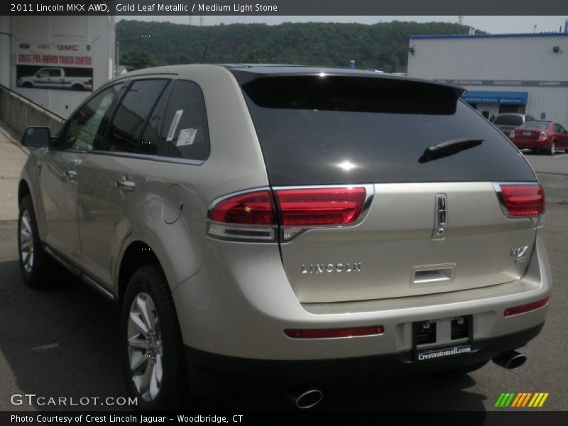 Gold Leaf Metallic / Medium Light Stone 2011 Lincoln MKX AWD