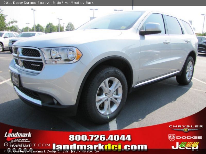 Bright Silver Metallic / Black 2011 Dodge Durango Express