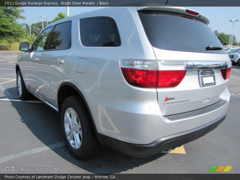 Bright Silver Metallic / Black 2011 Dodge Durango Express