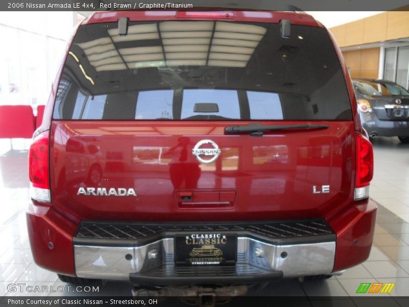 Red Brawn / Graphite/Titanium 2006 Nissan Armada LE 4x4