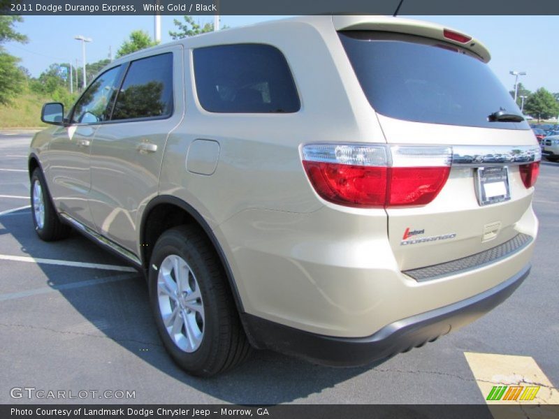 White Gold / Black 2011 Dodge Durango Express