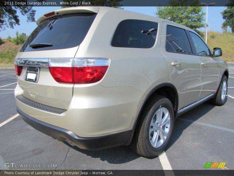 White Gold / Black 2011 Dodge Durango Express