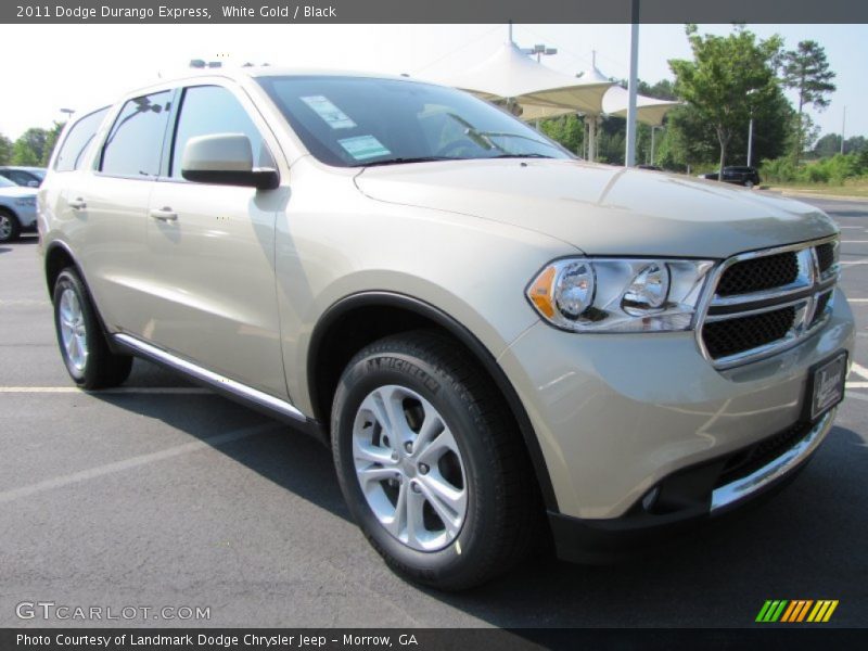 White Gold / Black 2011 Dodge Durango Express