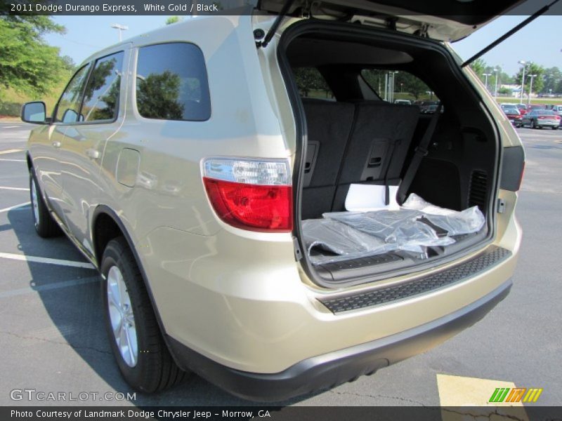 White Gold / Black 2011 Dodge Durango Express