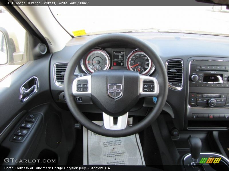 White Gold / Black 2011 Dodge Durango Express