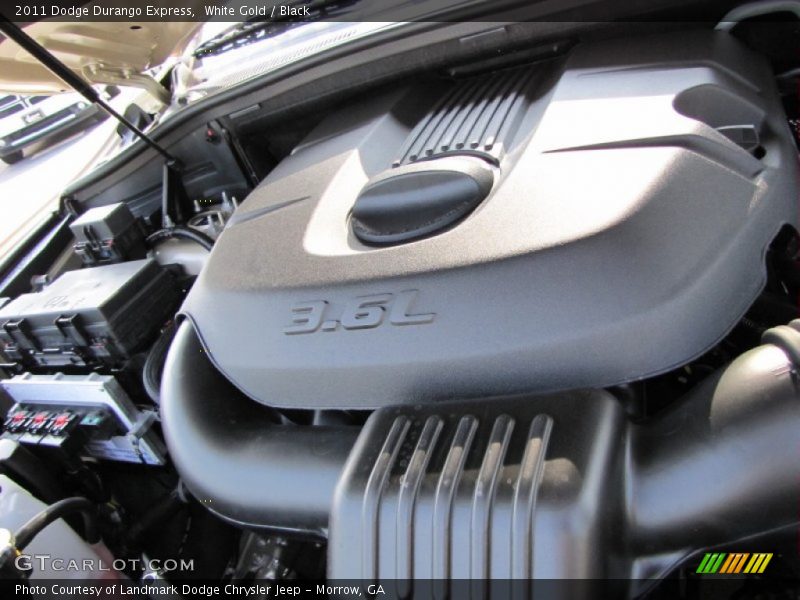 White Gold / Black 2011 Dodge Durango Express