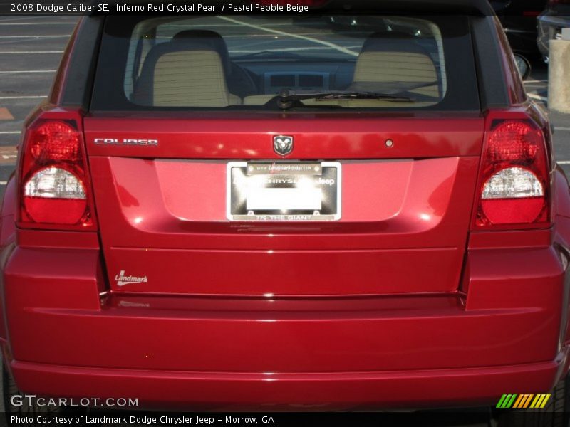 Inferno Red Crystal Pearl / Pastel Pebble Beige 2008 Dodge Caliber SE