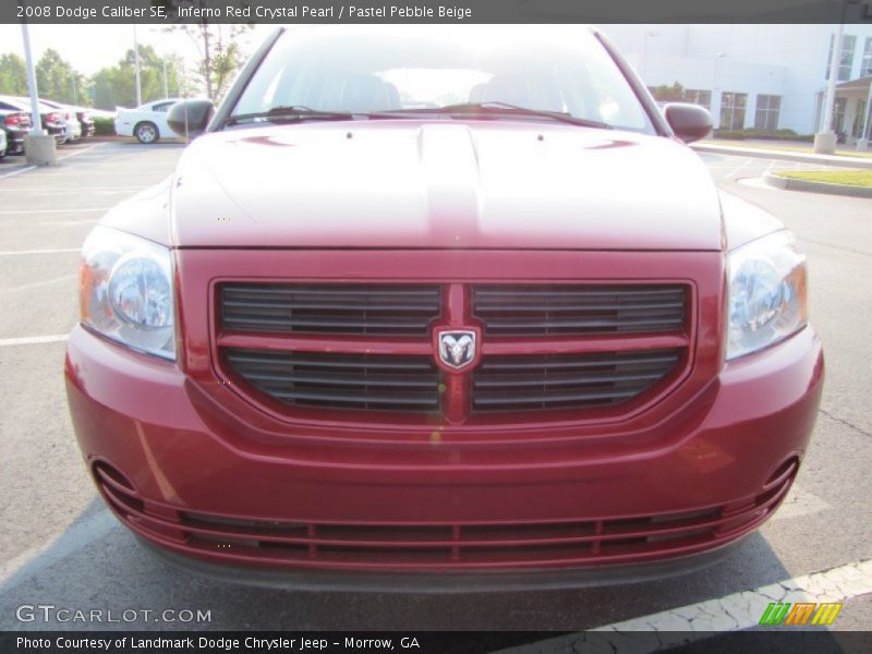 Inferno Red Crystal Pearl / Pastel Pebble Beige 2008 Dodge Caliber SE