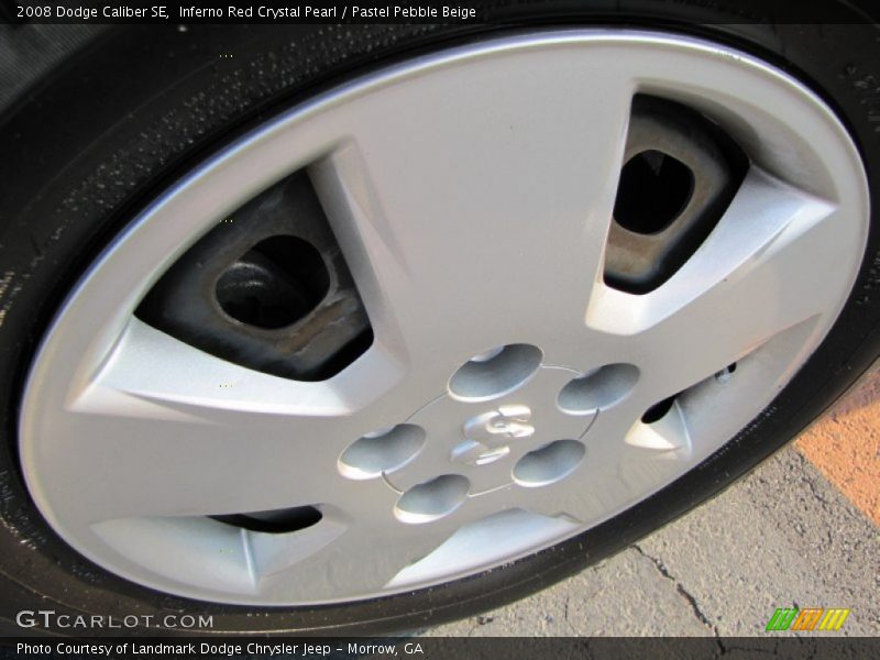 Inferno Red Crystal Pearl / Pastel Pebble Beige 2008 Dodge Caliber SE