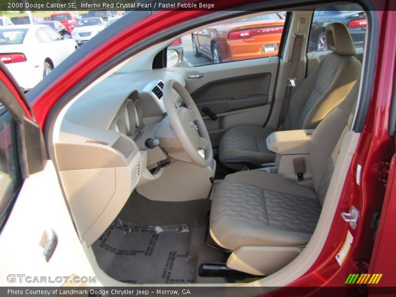 Inferno Red Crystal Pearl / Pastel Pebble Beige 2008 Dodge Caliber SE