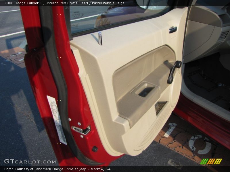 Inferno Red Crystal Pearl / Pastel Pebble Beige 2008 Dodge Caliber SE