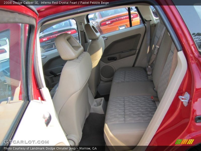 Inferno Red Crystal Pearl / Pastel Pebble Beige 2008 Dodge Caliber SE