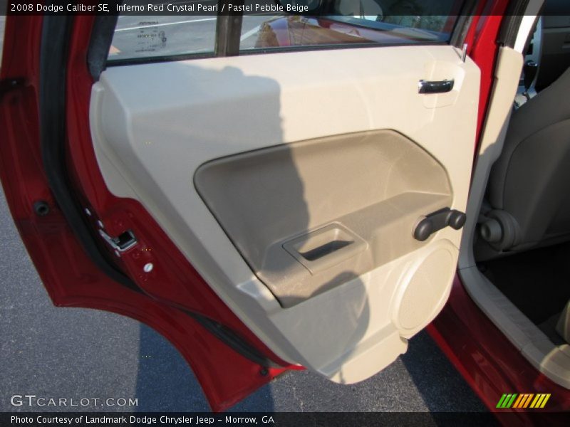 Inferno Red Crystal Pearl / Pastel Pebble Beige 2008 Dodge Caliber SE