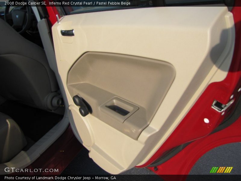 Inferno Red Crystal Pearl / Pastel Pebble Beige 2008 Dodge Caliber SE