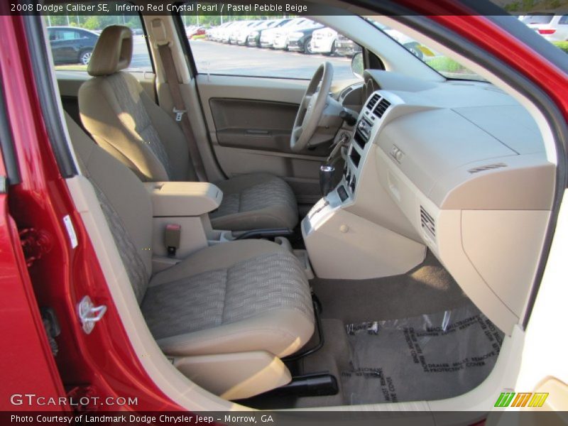 Inferno Red Crystal Pearl / Pastel Pebble Beige 2008 Dodge Caliber SE