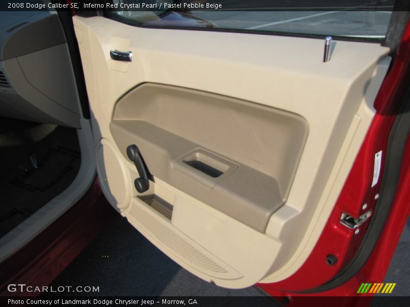 Inferno Red Crystal Pearl / Pastel Pebble Beige 2008 Dodge Caliber SE