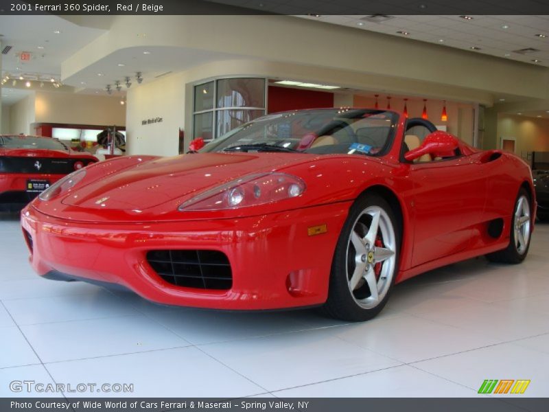 Red / Beige 2001 Ferrari 360 Spider