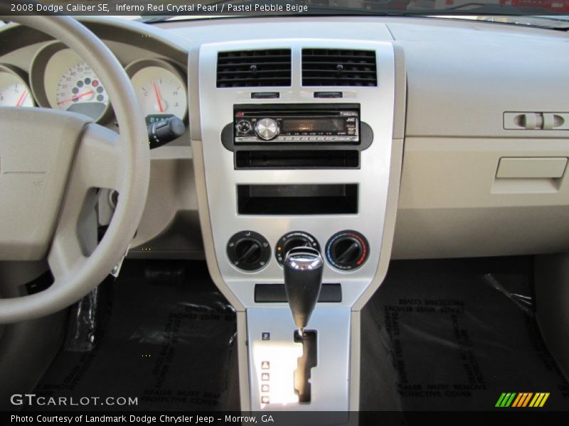 Inferno Red Crystal Pearl / Pastel Pebble Beige 2008 Dodge Caliber SE