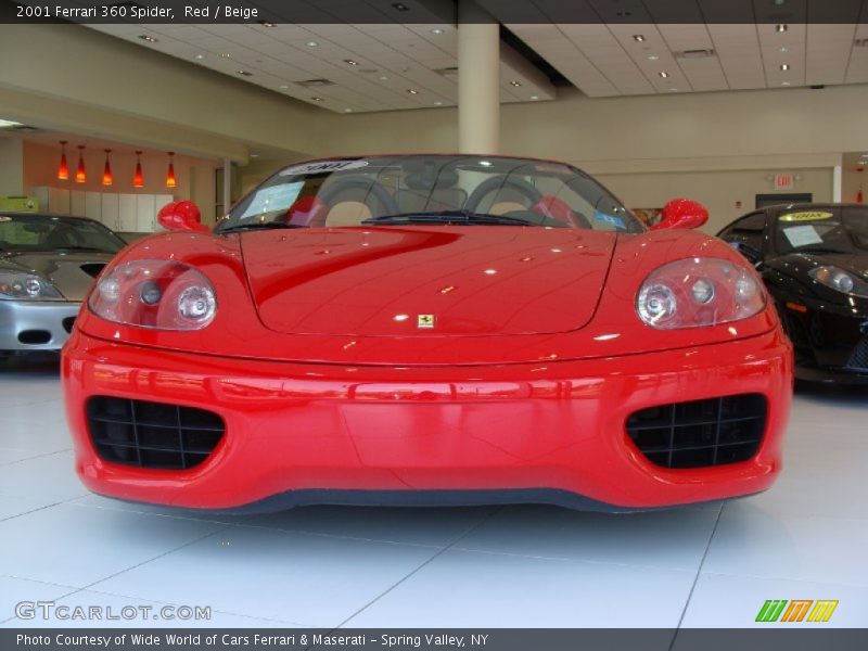Red / Beige 2001 Ferrari 360 Spider