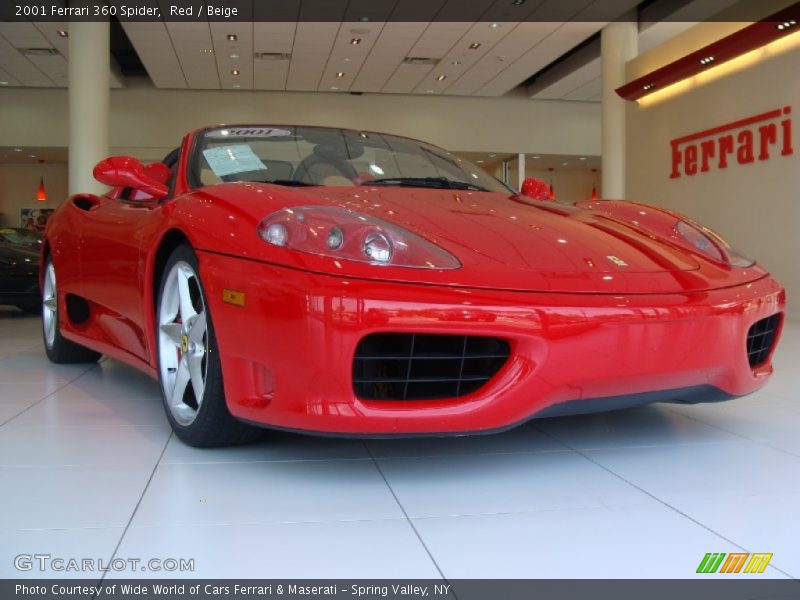 Red / Beige 2001 Ferrari 360 Spider