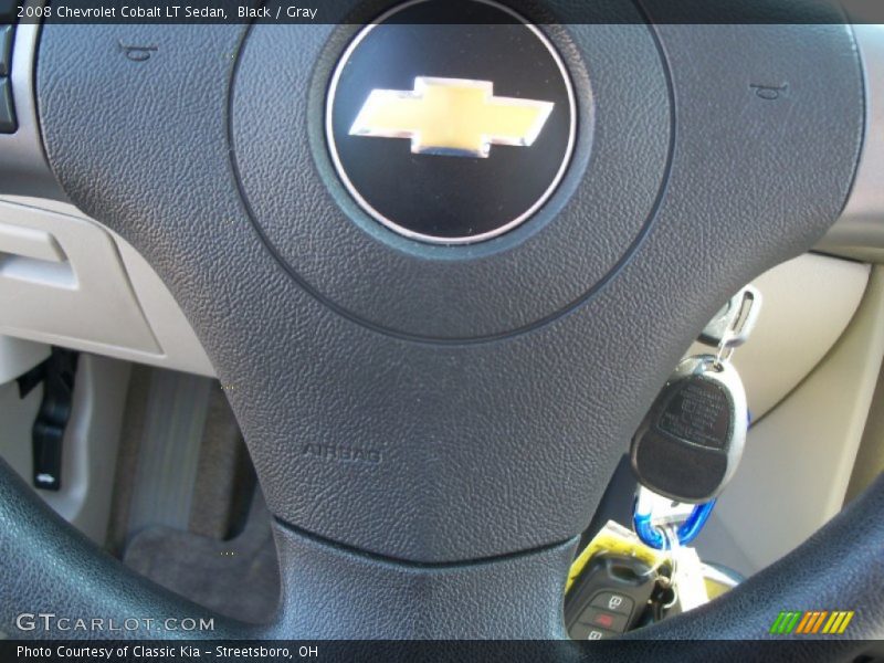 Black / Gray 2008 Chevrolet Cobalt LT Sedan