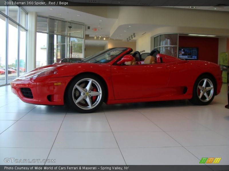 Red / Beige 2001 Ferrari 360 Spider