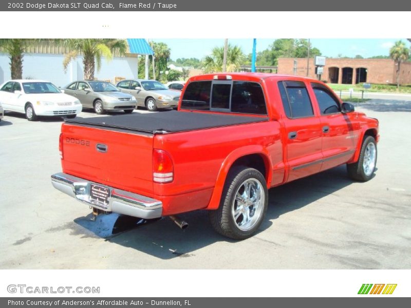 Flame Red / Taupe 2002 Dodge Dakota SLT Quad Cab