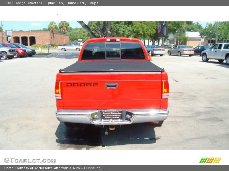 Flame Red / Taupe 2002 Dodge Dakota SLT Quad Cab