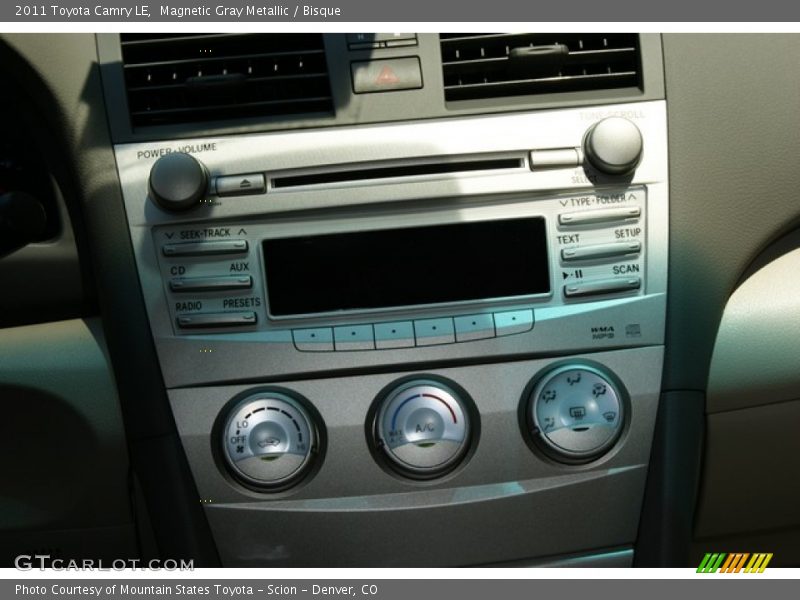 Magnetic Gray Metallic / Bisque 2011 Toyota Camry LE