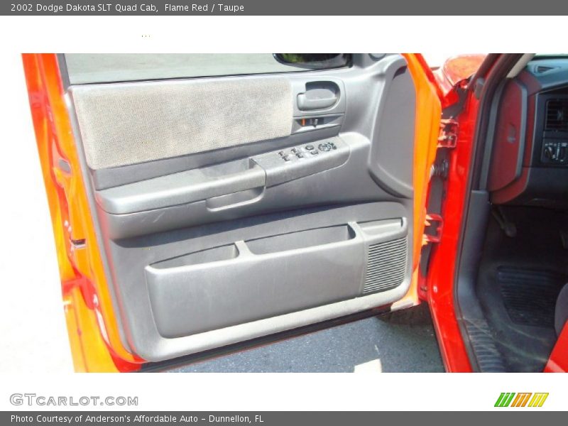 Flame Red / Taupe 2002 Dodge Dakota SLT Quad Cab