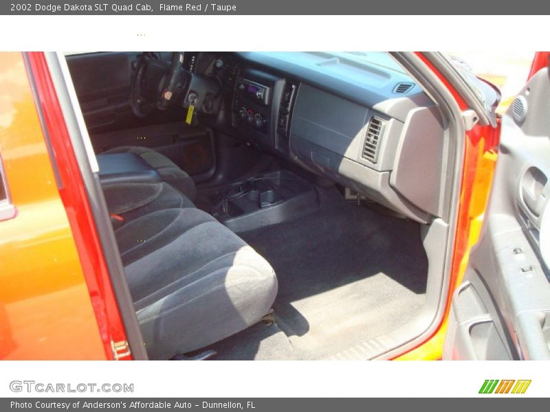 Flame Red / Taupe 2002 Dodge Dakota SLT Quad Cab