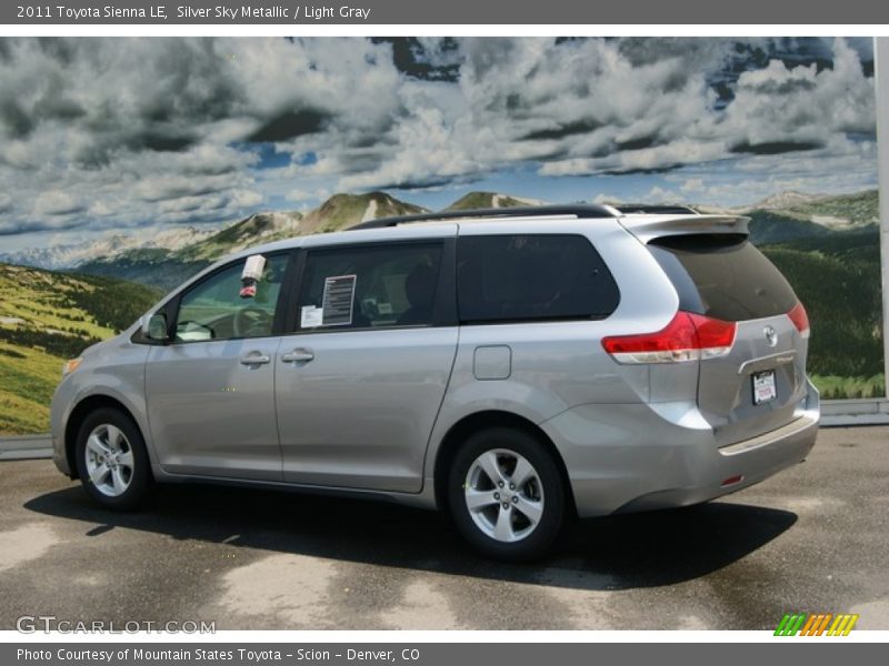 Silver Sky Metallic / Light Gray 2011 Toyota Sienna LE