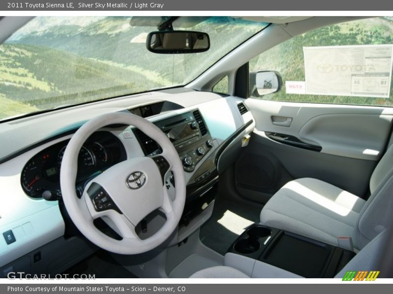 Silver Sky Metallic / Light Gray 2011 Toyota Sienna LE