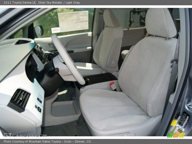 Silver Sky Metallic / Light Gray 2011 Toyota Sienna LE