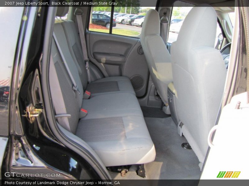 Black Clearcoat / Medium Slate Gray 2007 Jeep Liberty Sport