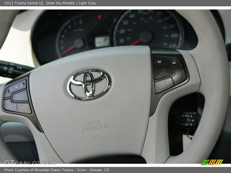 Silver Sky Metallic / Light Gray 2011 Toyota Sienna LE