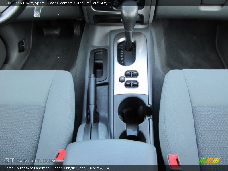 Black Clearcoat / Medium Slate Gray 2007 Jeep Liberty Sport
