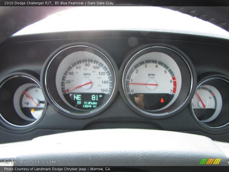 B5 Blue Pearlcoat / Dark Slate Gray 2010 Dodge Challenger R/T